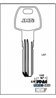 LLAVE SEGURIDAD LATON UCEM-22D